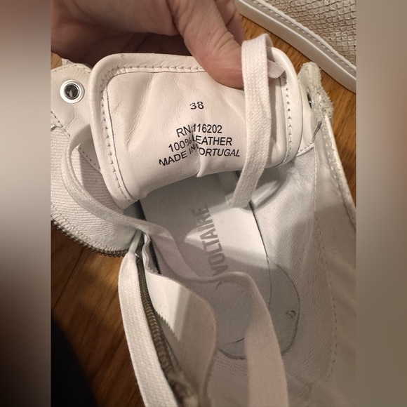 Zadig & Voltaire High Flash Keith Lace Up Sneakers size 38 - Picture 7 of 9